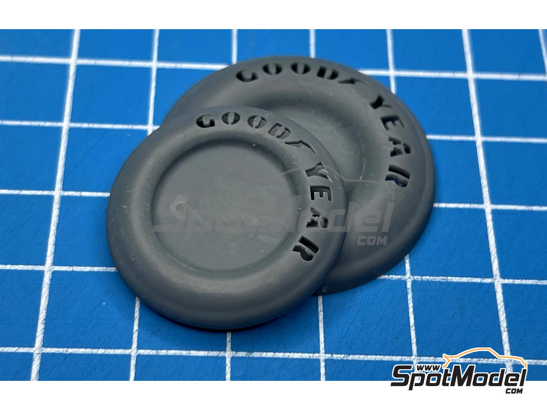 Image 5: Goodyear Rain Tires (1974-1978) for Tamiya | Tyre set in 1/20 scale manufactured by Stone Models (ref.&nbsp;A129-2026, also A129/2026)