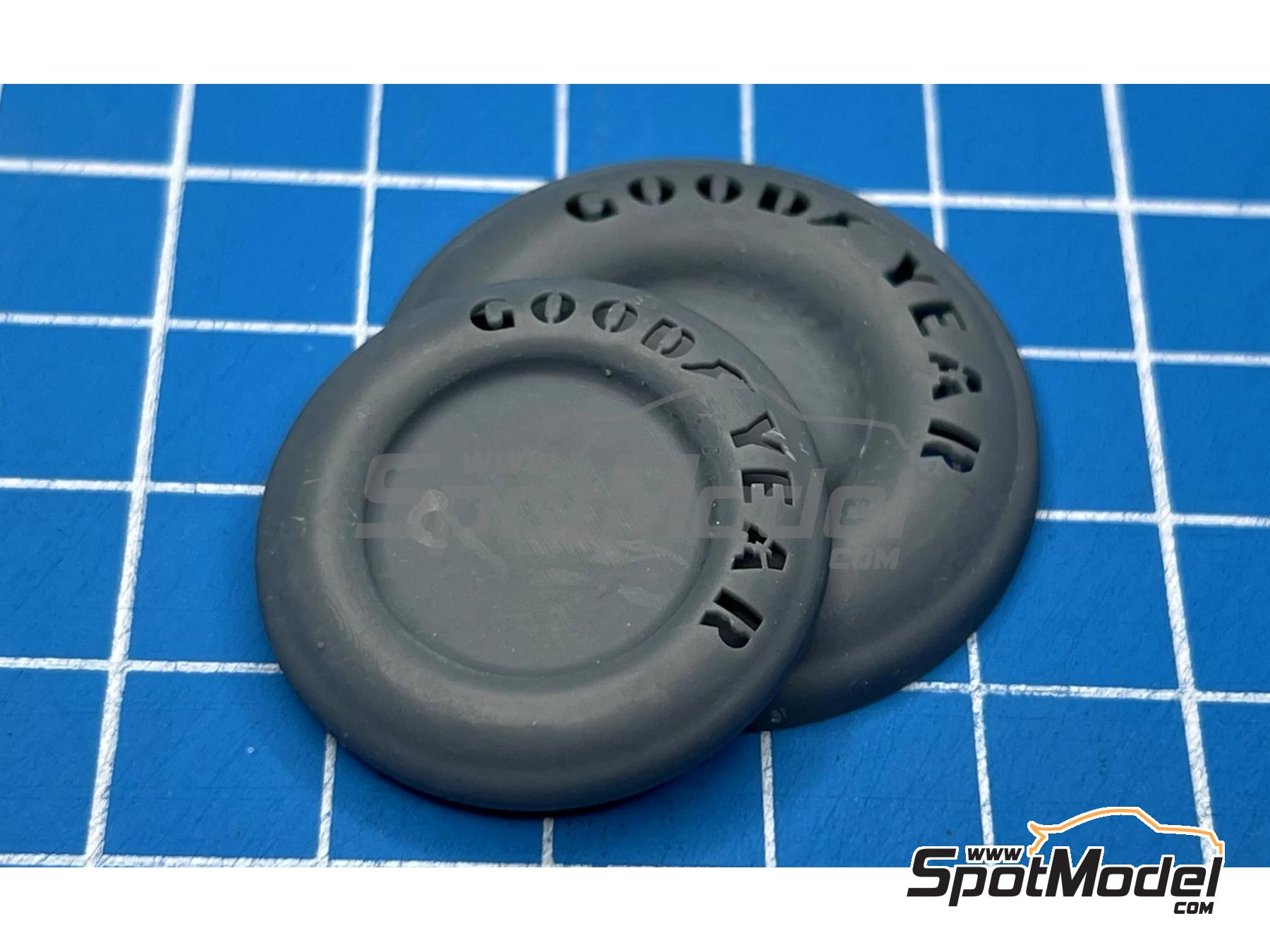 Image 5: Goodyear Rain Tires (1978-1979) for Tamiya/Hasegawa | Tyre set in 1/20 scale manufactured by Stone Models (ref.&nbsp;A130-2026, also A130/2026)