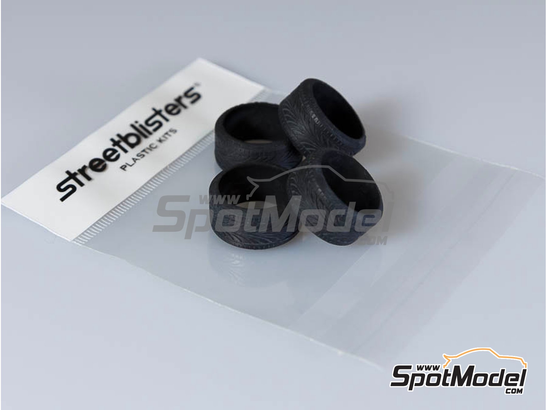 Image 12: Spoon Sports SW388 16 pulgadas | Set de llantas y neumáticos en escala 1/24 fabricado por StreetBlisters (ref. SB-10005, tambien 10005)