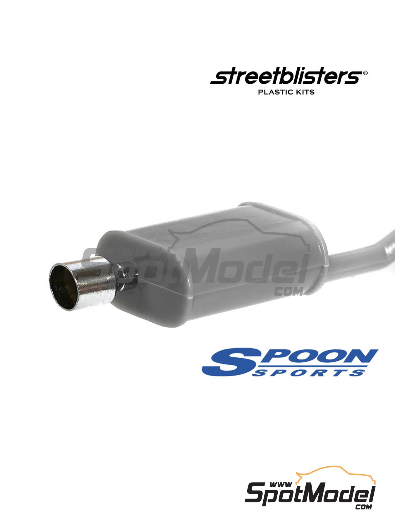 Spoon Sports Slant Cut | Escapes en escala 1/24 fabricado por StreetBlisters (ref. SB-13001, tambien 13001) image