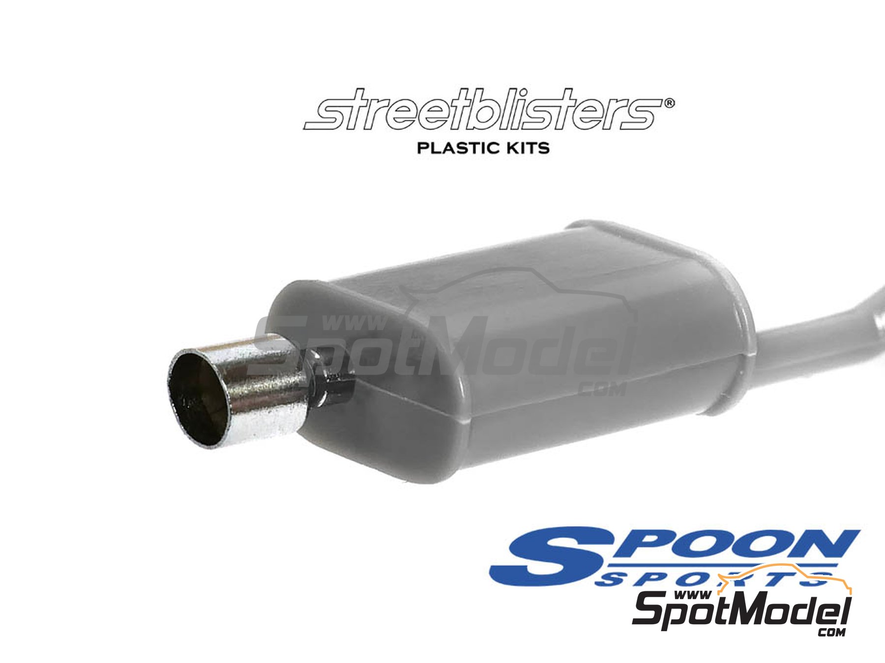 Image 1: Spoon Sports Slant Cut | Escapes en escala 1/24 fabricado por StreetBlisters (ref. SB-13001, tambien 13001)