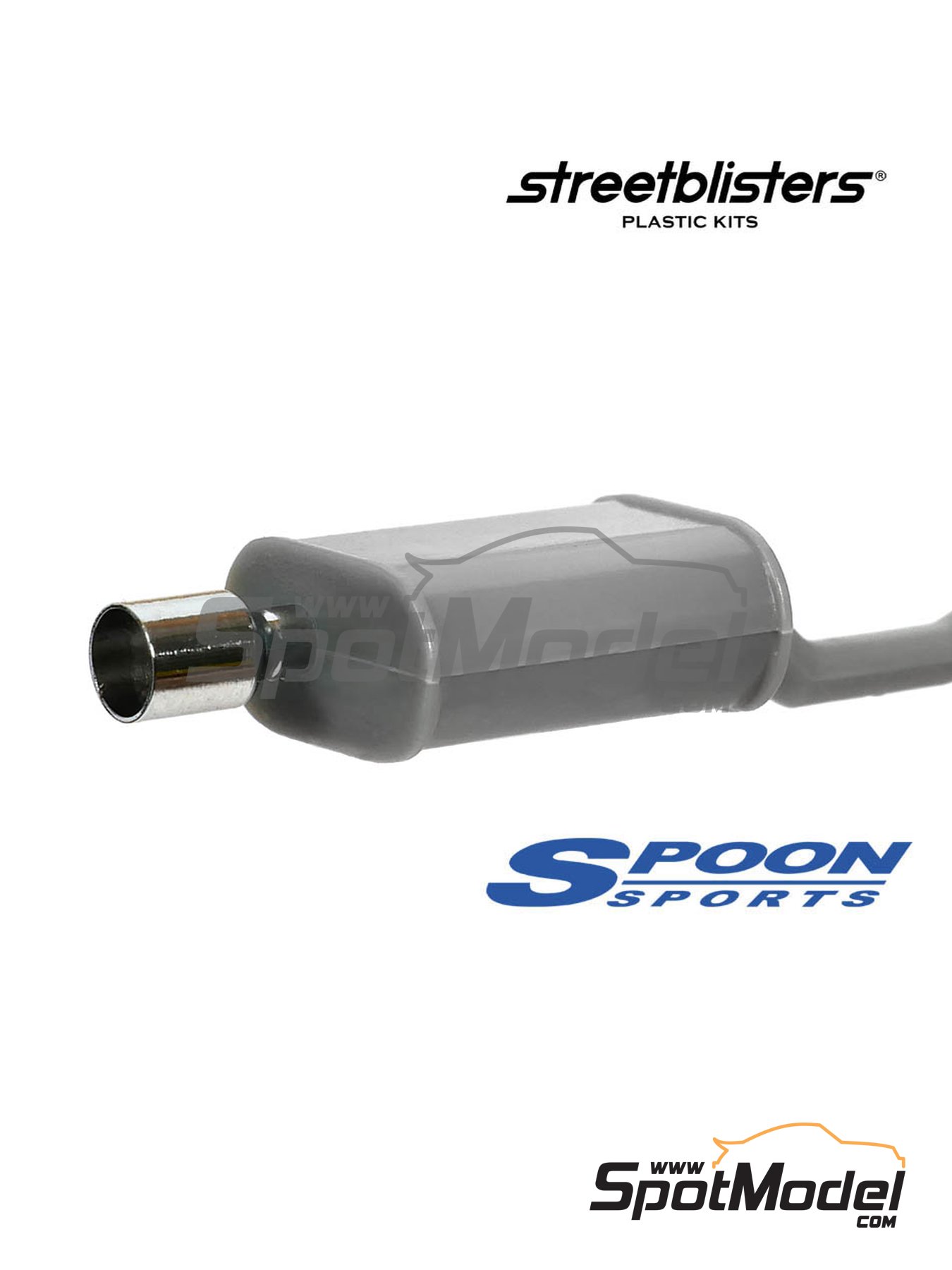 Spoon Sports Exhaust Tip | Escapes en escala 1/24 fabricado por StreetBlisters (ref. SB-13002, tambien 13002) image