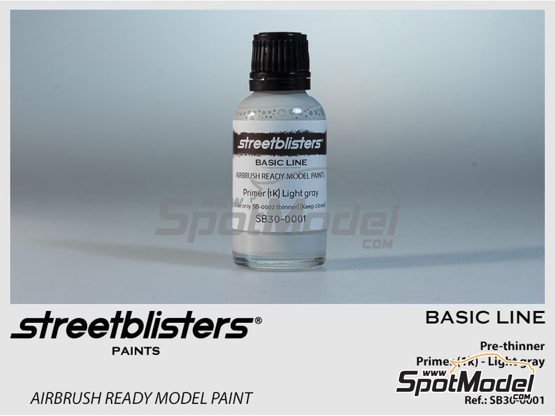 Image 10: Primer gray 1K - 1 x 30ml | Primer manufactured by StreetBlisters (ref.&nbsp;SB30-0001)