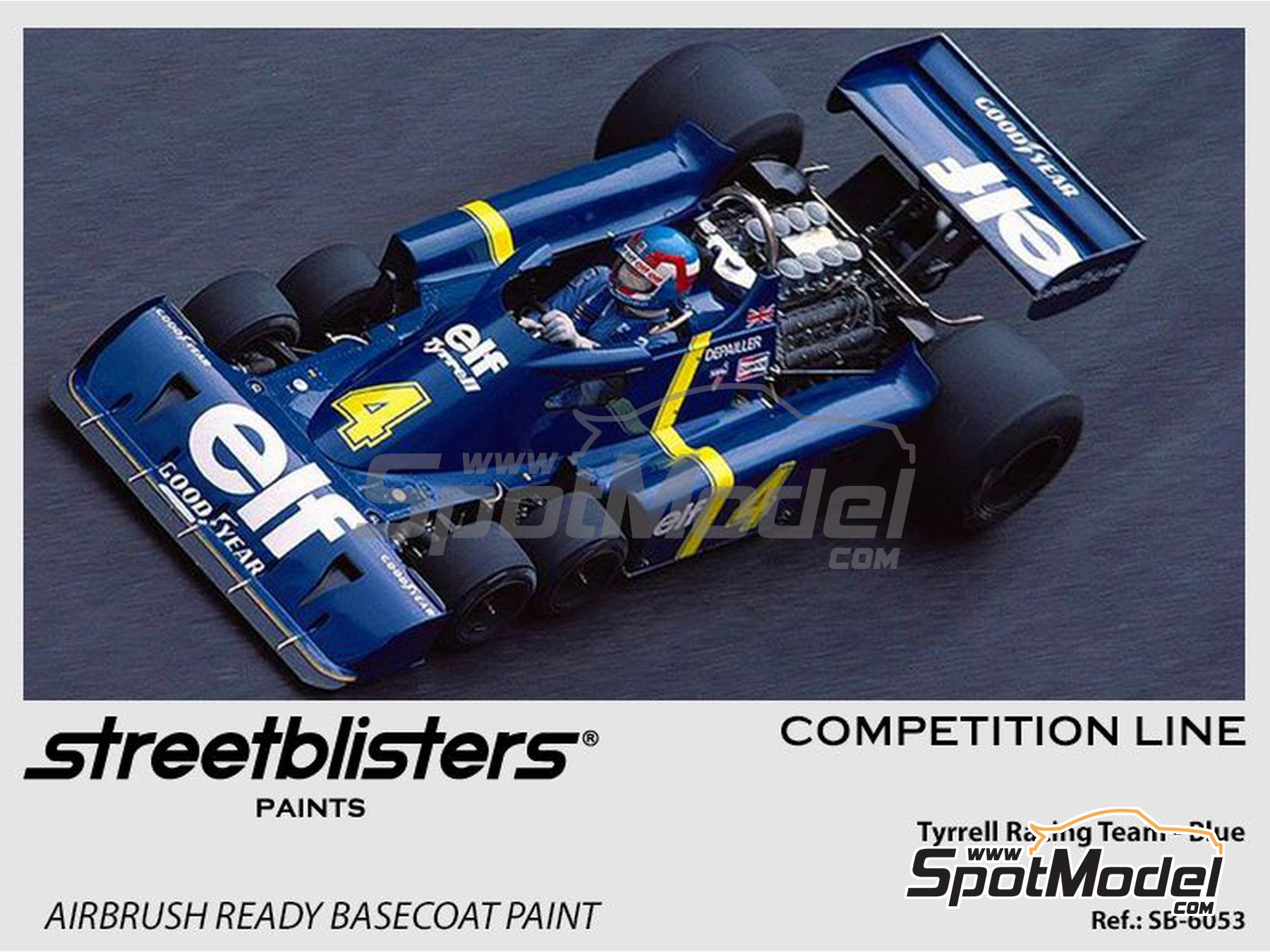 Image 1: Azul Tyrrell Racing Team Blue - 1 x 30ml | Pintura para aerógrafo fabricado por StreetBlisters (ref. SB30-6053)