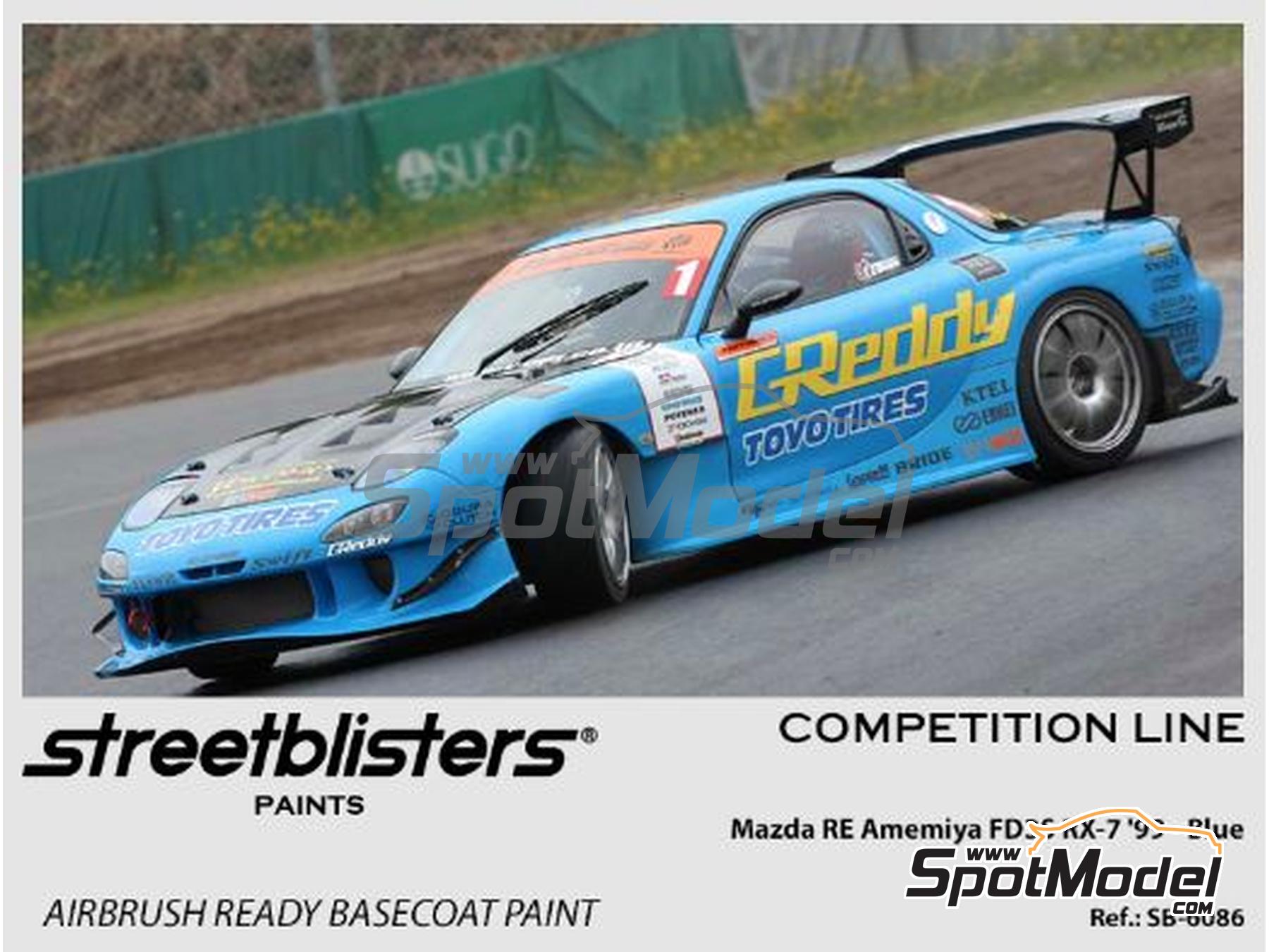 美品　Blues D BD2 StreetBlisters SB30-6086: Paint for airbrush Mazda RE Amemiya RX-7