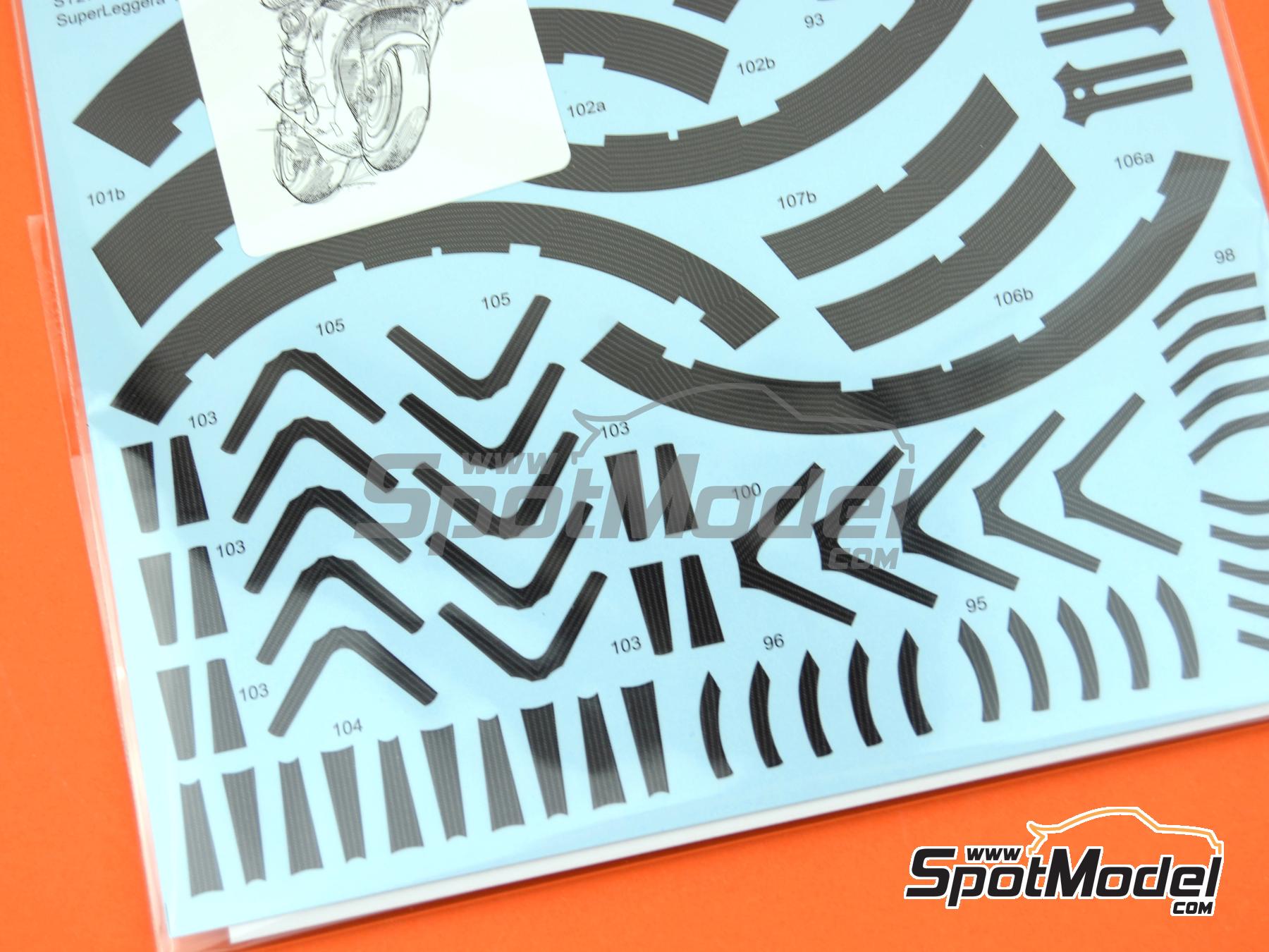 Studio27 CD12012: Carbon fibre pattern decal set 1/12 scale Studio27 CD12012: Carbon fibre pattern decal set 1/12 scale