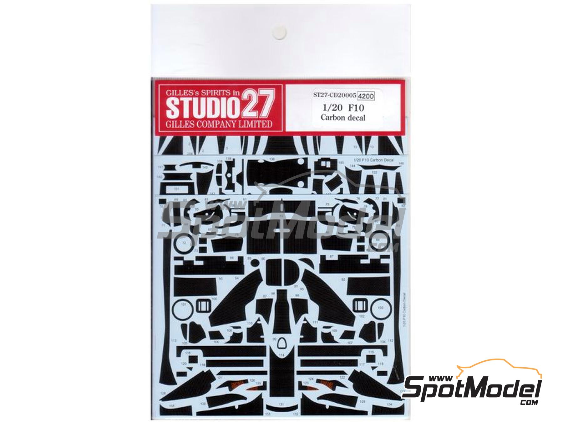 Studio27 1/20 Carbon pattern decal for Ferrari SF70H F1