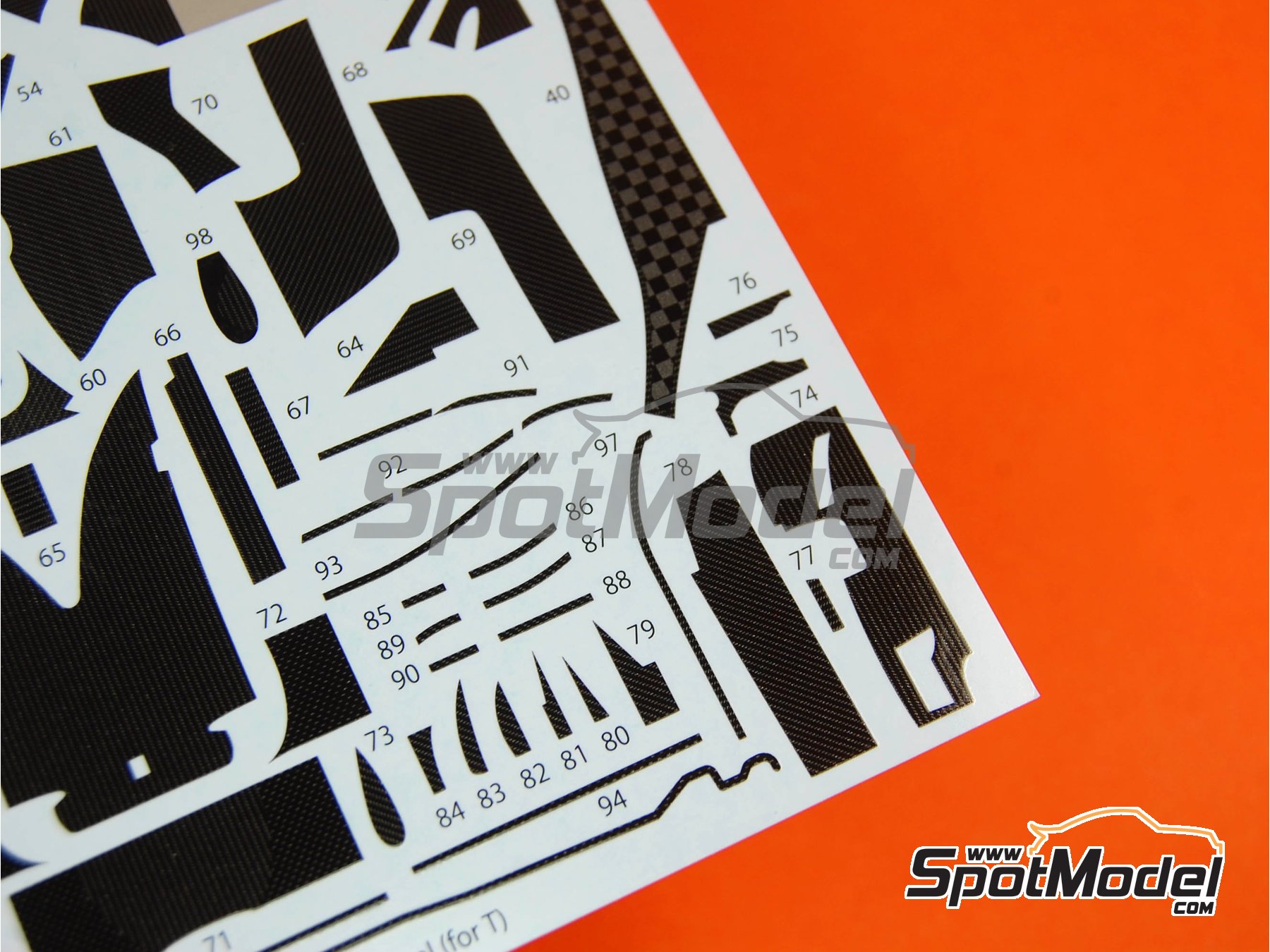 Image 5: RB Racing Renault RB6 - Campeonato del Mundo FIA de Formula 1 | Patron de fibra de carbono en calca en escala&nbsp;1/20 fabricado por Studio27 (ref.&nbsp;ST27-CARBOND20007, tambien 4545310004585 y CD20007)