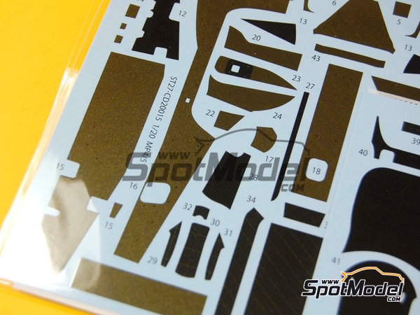 Image 3: McLaren Honda MP4/5 McLaren Racing Limited Team - Formula 1 World Championship 1989 | Carbon fibre pattern decal set in 1/20 scale manufactured by Studio27 (ref.&nbsp;ST27-CARBOND20015, also 4545310008118 and CD20015)