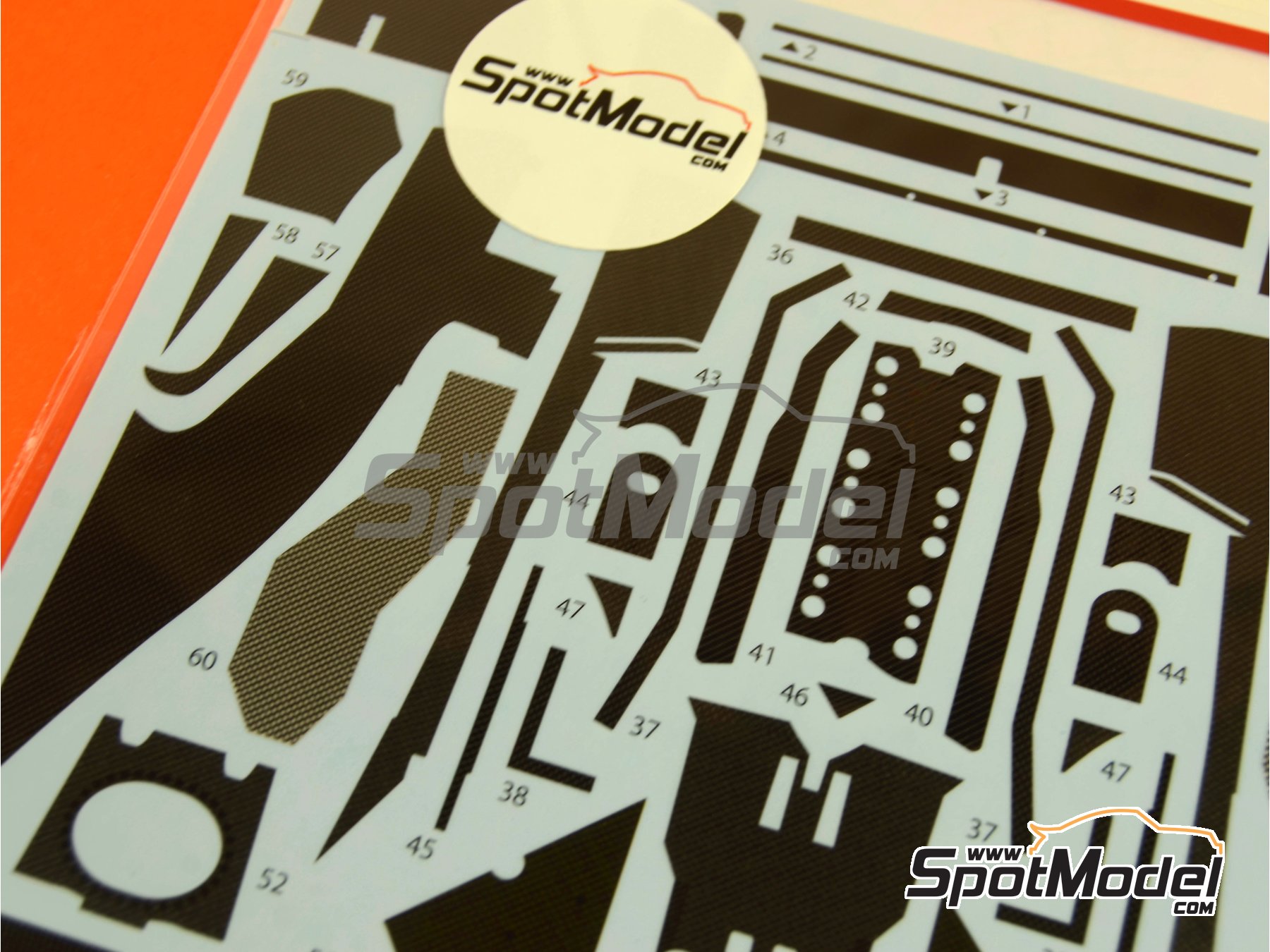 Image 2: Ferrari 641/2 F1-90 - French Formula 1 Grand Prix, Mexican Formula 1 Grand Prix 1990 | Carbon fibre pattern decal set in 1/20 scale manufactured by Studio27 (ref. ST27-CARBOND20024, also 4545310011750 and CD20024)