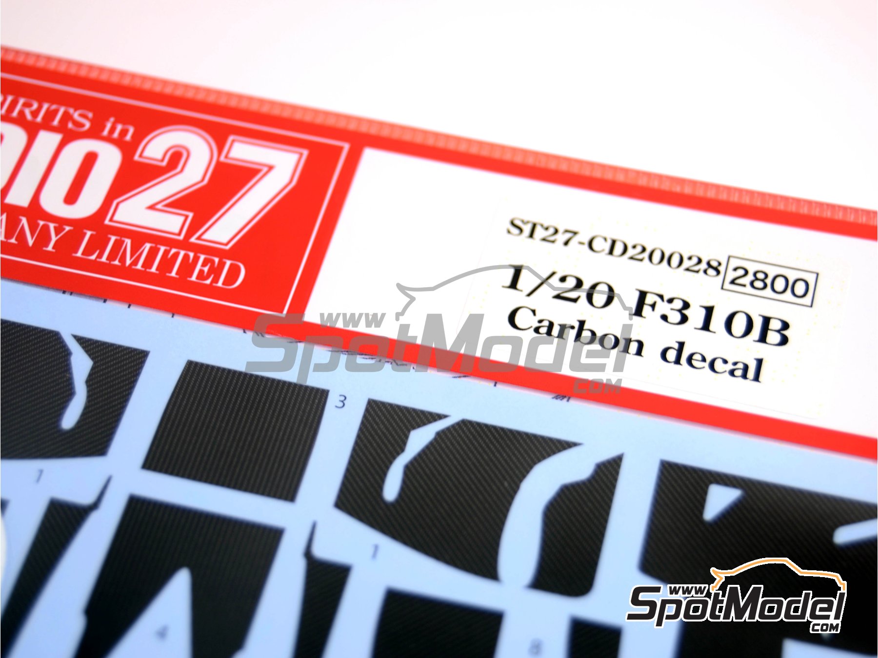 Image 3: Ferrari F310B - Campeonato del Mundo FIA de Formula 1 1997 | Patron de fibra de carbono en calca en escala 1/20 fabricado por Studio27 (ref. ST27-CARBOND20028, tambien 4545310012689 y CD20028)