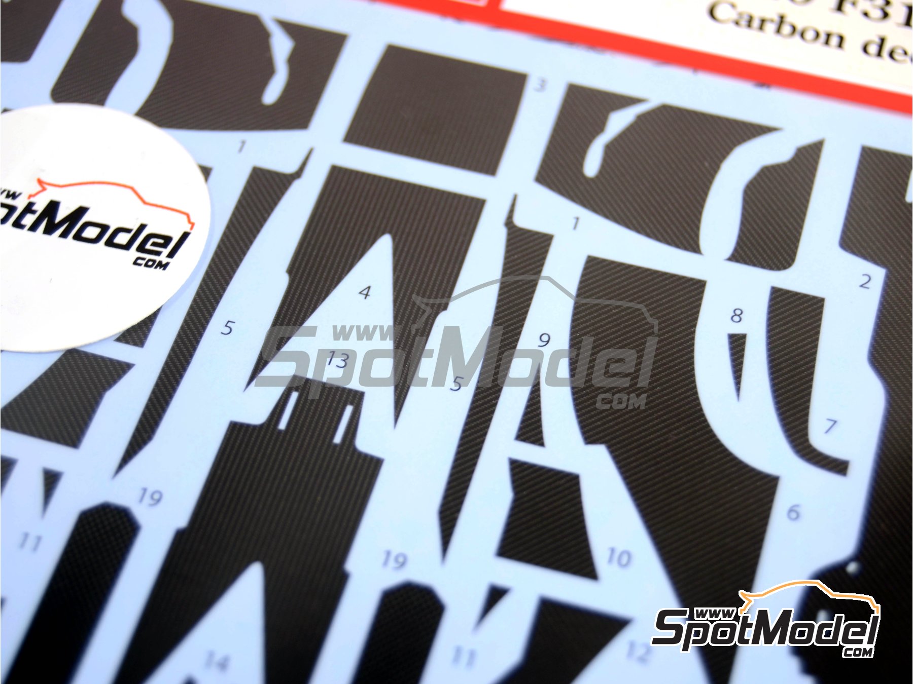 Image 4: Ferrari F310B - Campeonato del Mundo FIA de Formula 1 1997 | Patron de fibra de carbono en calca en escala 1/20 fabricado por Studio27 (ref. ST27-CARBOND20028, tambien 4545310012689 y CD20028)