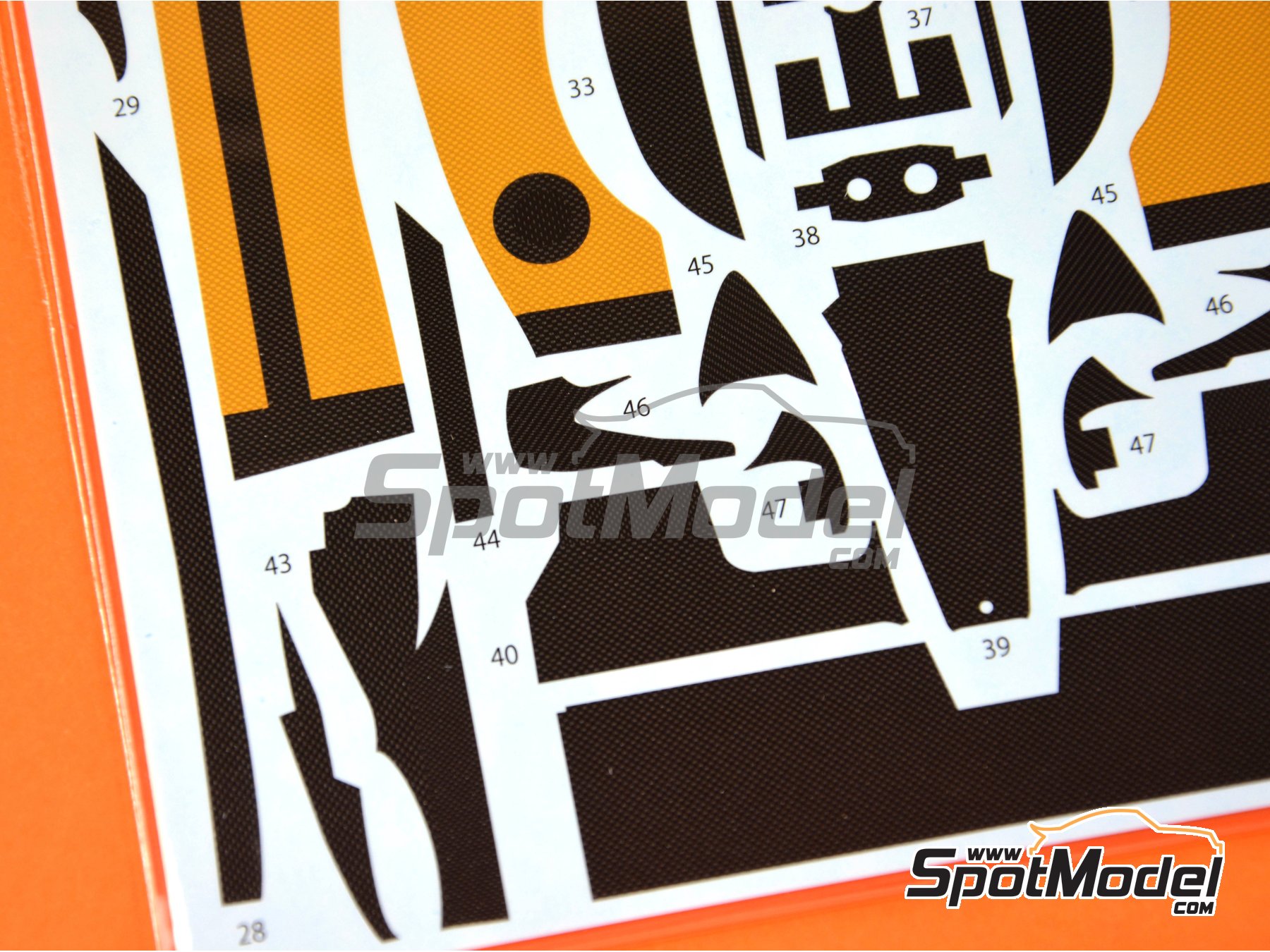 Image 5: Williams Renault FW13B | Carbon fibre pattern decal set in 1/20 scale manufactured by Studio27 (ref. ST27-CARBOND20035, also 4545310013631 and CD20035)