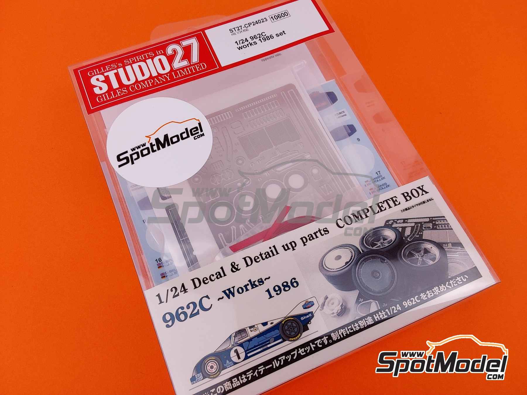 Image 1: Porsche 962C sponsored by Rothmans - Monza 1000 Kilometres, SPA Francorchamps 1000 Kms , 6 Hours Silverstone 1986 | Marking / livery in 1/24 scale manufactured by Studio27 (ref.&nbsp;ST27-CP24023, also 4545310020899 and CP24023)