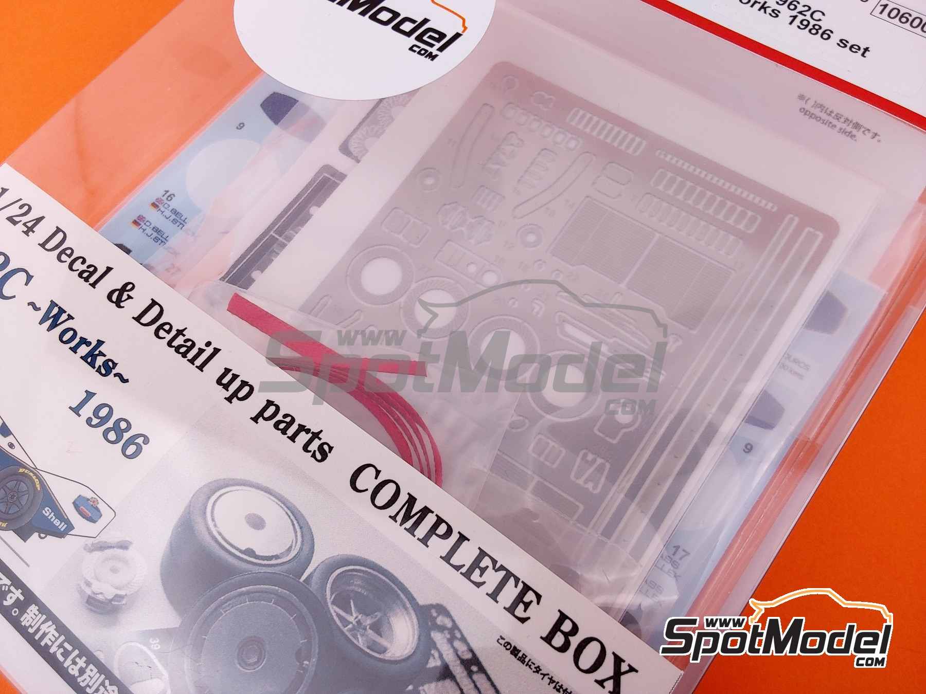 Image 3: Porsche 962C sponsored by Rothmans - Monza 1000 Kilometres, SPA Francorchamps 1000 Kms , 6 Hours Silverstone 1986 | Marking / livery in 1/24 scale manufactured by Studio27 (ref.&nbsp;ST27-CP24023, also 4545310020899 and CP24023)