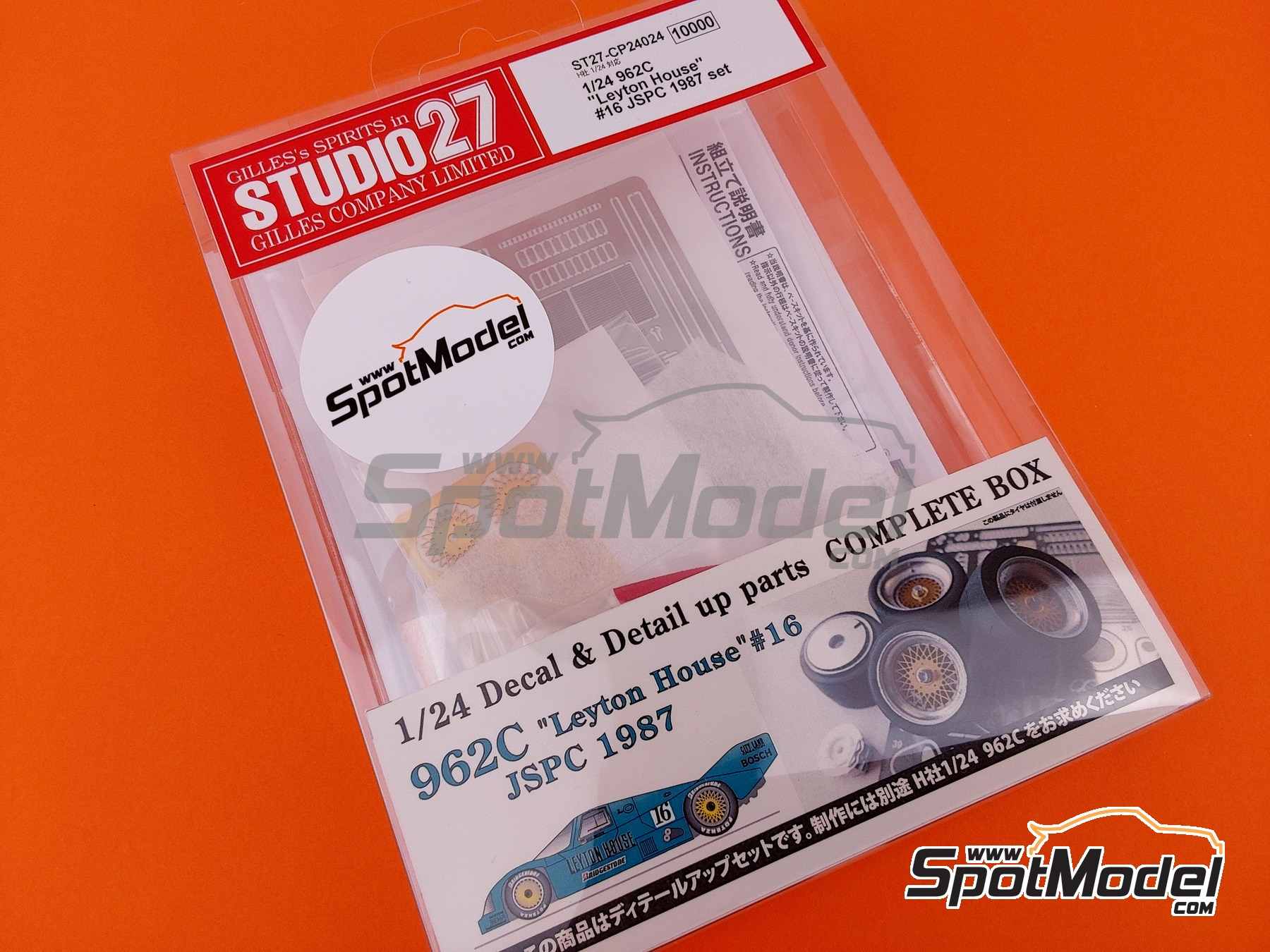 Image 1: Porsche 962C sponsored by Leyton House - All Japan Sport Prototype Championship (JSPC) 1987 | Marking / livery in 1/24 scale manufactured by Studio27 (ref.&nbsp;ST27-CP24024, also 4545310020905 and CP24024)