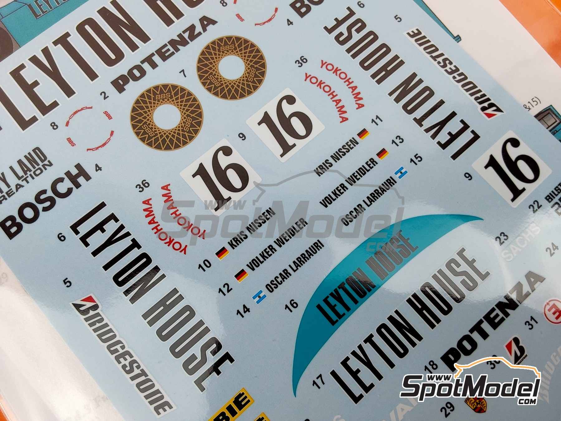 Image 6: Porsche 962C sponsored by Leyton House - All Japan Sport Prototype Championship (JSPC) 1987 | Marking / livery in 1/24 scale manufactured by Studio27 (ref.&nbsp;ST27-CP24024, also 4545310020905 and CP24024)