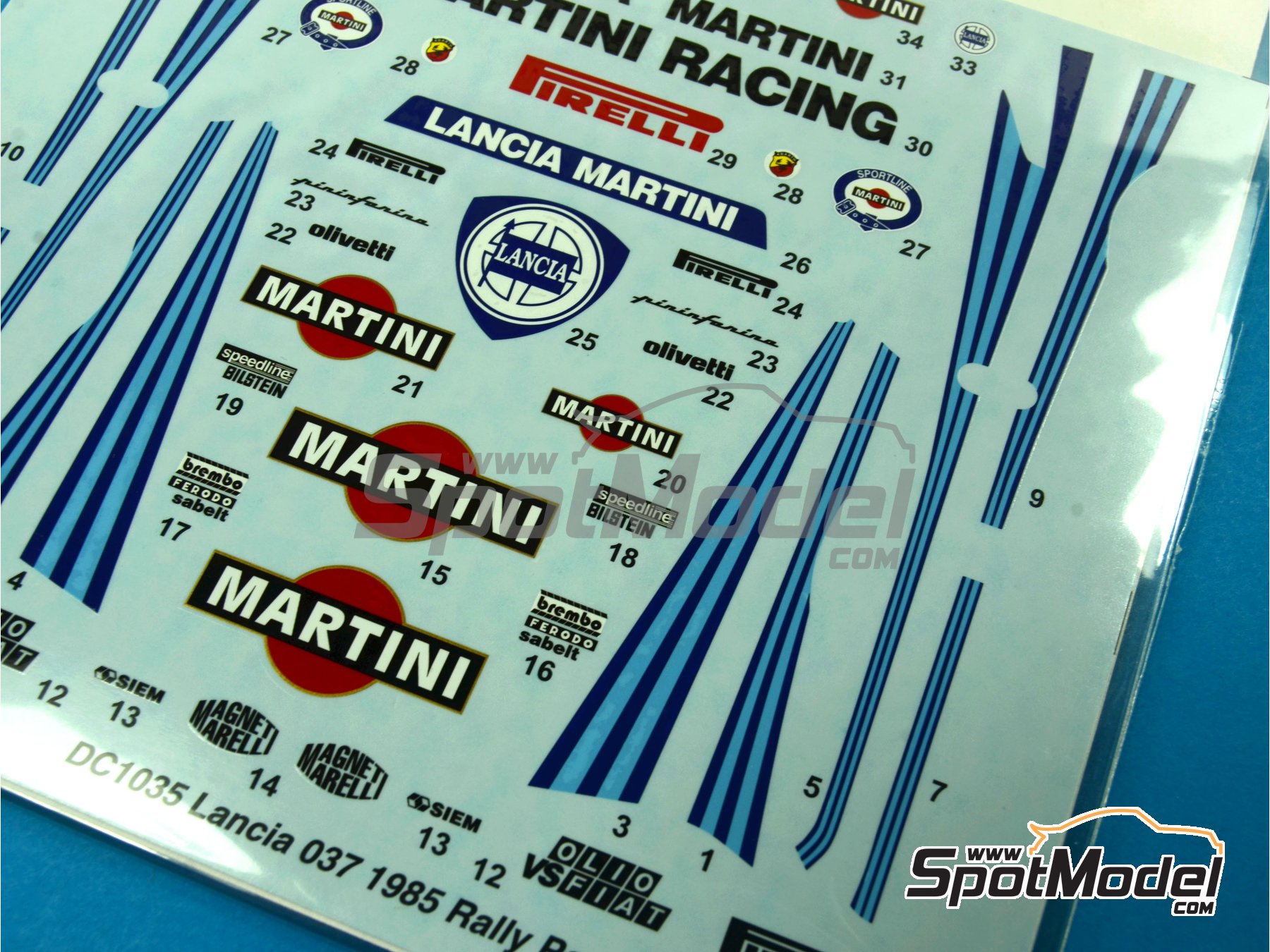 Studio27 DC1035 Marking / livery 1/24 scale Lancia 037 Rally