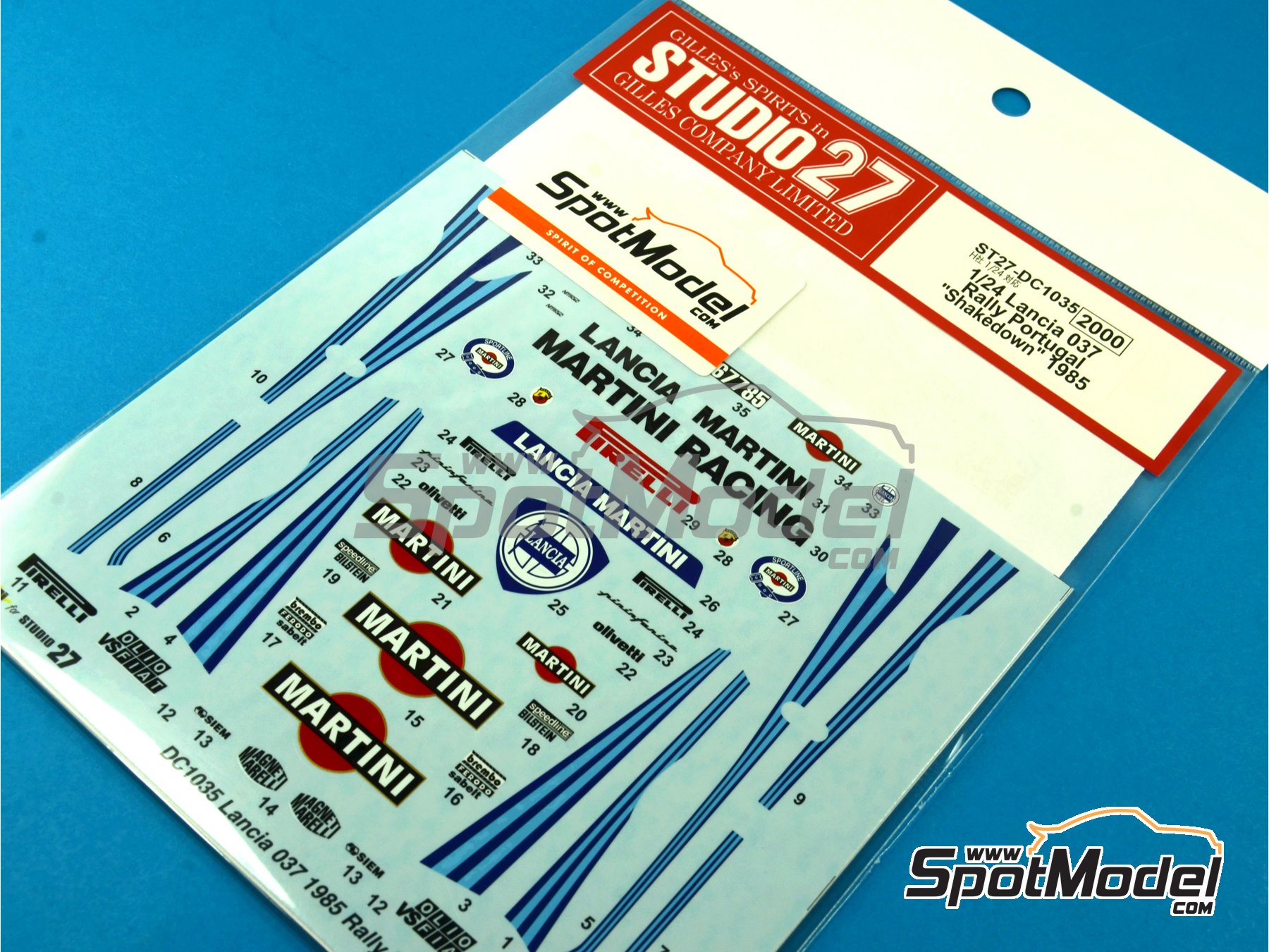 Studio27 DC1035 Marking / livery 1/24 scale Lancia 037 Rally