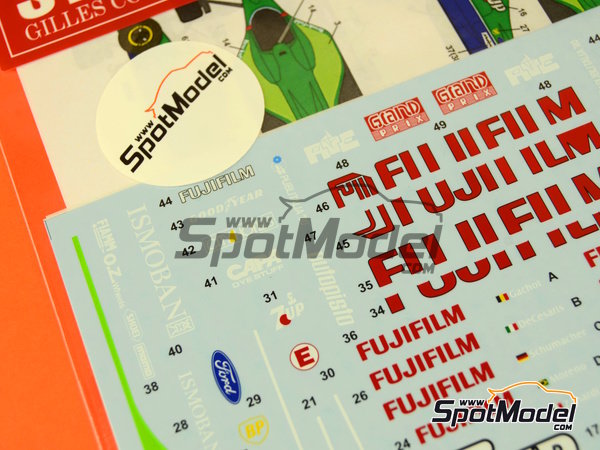 Image 4: Jordan Ford J191 Jordan Grand Prix Team sponsored by 7UP Fujifilm Pepsi - FIA Formula 1 World Championship 1991 | Marking / livery in 1/20 scale manufactured by Studio27 (ref.&nbsp;ST27-DC1072, also 4545310010722 and DC1072)