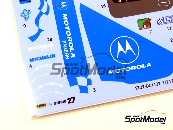 Image 7: BMW 318i sponsored by Motorola Pagers Racing - Guia Race of Macau 1994 | Marking / livery in 1/24 scale manufactured by Studio27 (ref.&nbsp;ST27-DC1127, also 4545310012863 and DC1127)