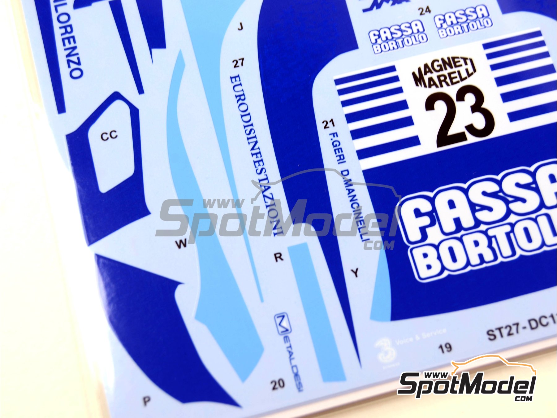 Image 3: McLaren MP4-12C GT3 Racing Studio Team sponsored by Fassa Bortolo - Italian GTs Championship 2015 | Marking / livery in 1/24 scale manufactured by Studio27 (ref.&nbsp;ST27-DC1134, also 4545310012962 and DC1134)