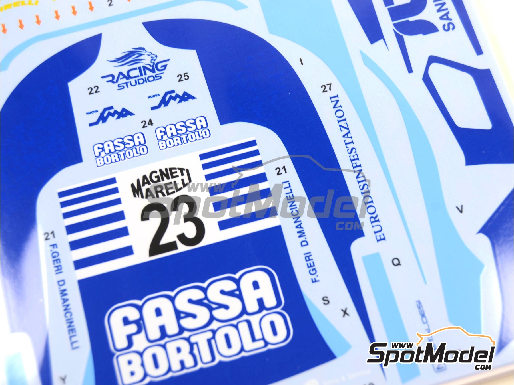 Image 5: McLaren MP4-12C GT3 Racing Studio Team sponsored by Fassa Bortolo - Italian GTs Championship 2015 | Marking / livery in 1/24 scale manufactured by Studio27 (ref.&nbsp;ST27-DC1134, also 4545310012962 and DC1134)