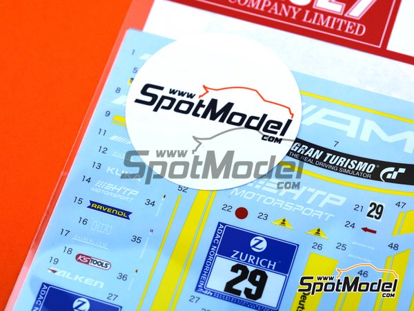 Image 5: Mercedes AMG GT3 HTP Motorsport - 24 Hours N&uuml;rburgring 2016 | Marking / livery in 1/24 scale manufactured by Studio27 (ref.&nbsp;ST27-DC1209)