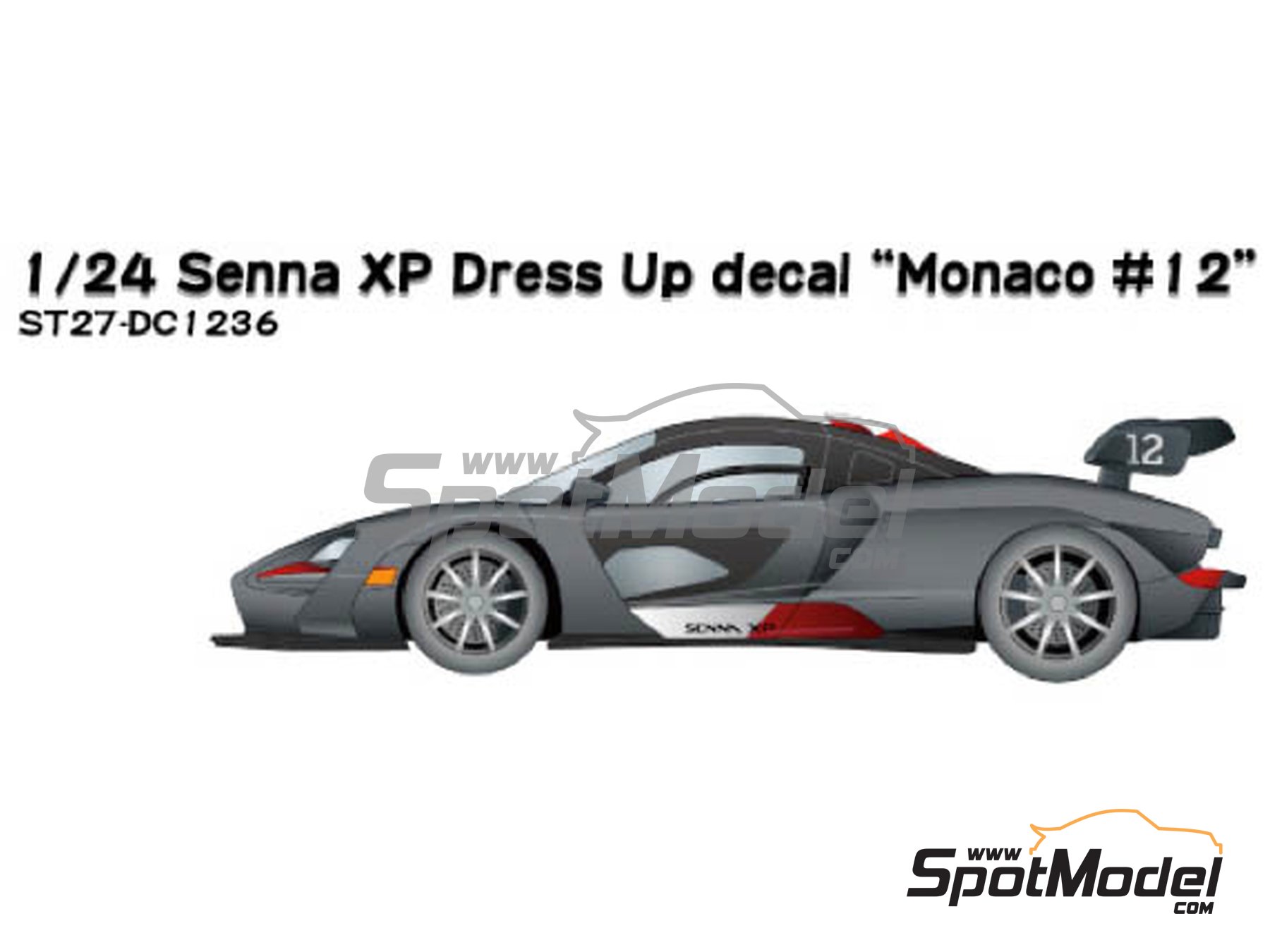 Image 1: McLaren Senna XP Master of Mónaco | Marking / livery in 1/24 scale manufactured by Studio27 (ref. ST27-DC1236, also 4545310019411 and DC1236)