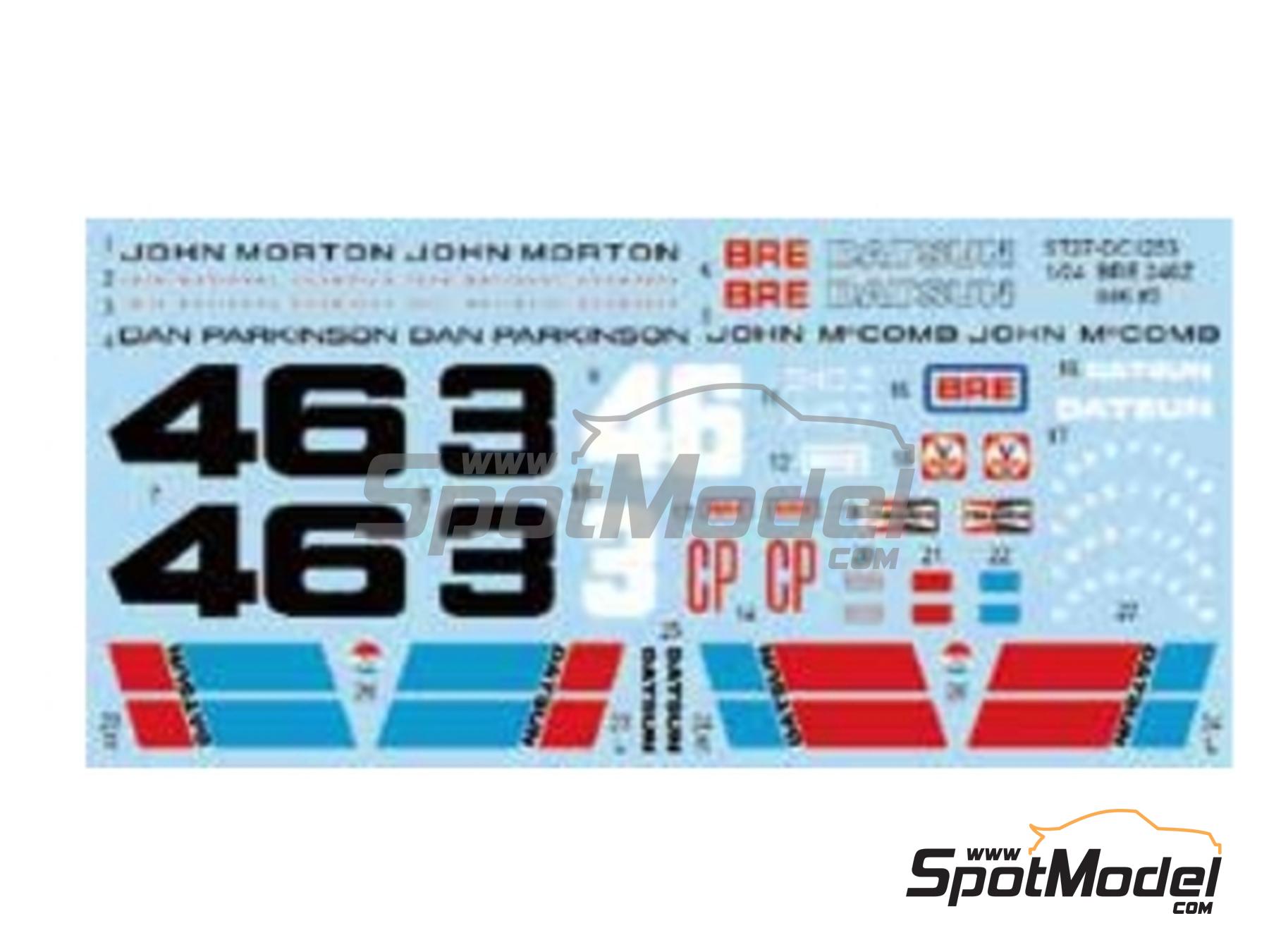 Image 3: Nissan 240Z Bre-Datsun Team - SCCA National Sports Car Championship 1970 and 1971 | Marking / livery in 1/24 scale manufactured by Studio27 (ref.&nbsp;ST27-DC1253, also 4545310021551 and DC1253)