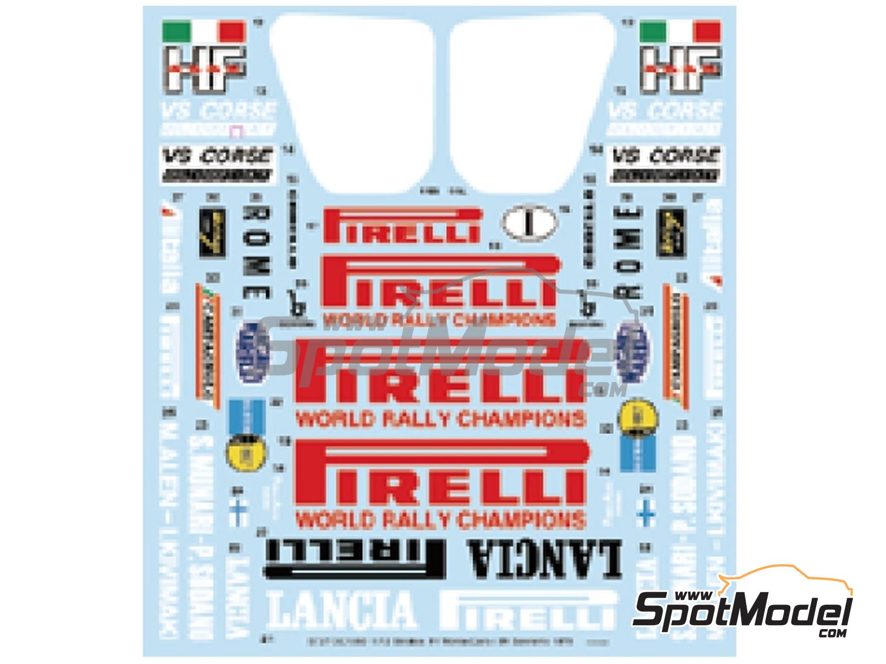 Image 1: Lancia Stratos HF Grupo 4 patrocinado por Pirelli - Rally de Monte Carlo - Rallye Automobile de Monte-Carlo, Rally de San Remo 1978 | Decoraci&oacute;n en escala&nbsp;1/12 fabricado por Studio27 (ref.&nbsp;ST27-DC1260, tambien 4545310021957 y DC1260)