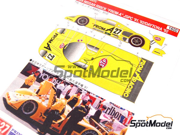 Studio27 DC207C: Marking / livery 1/24 scale - Nissan R90CK Nova ...