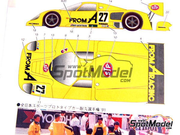 Studio27 DC207C: Marking / livery 1/24 scale - Nissan R90CK