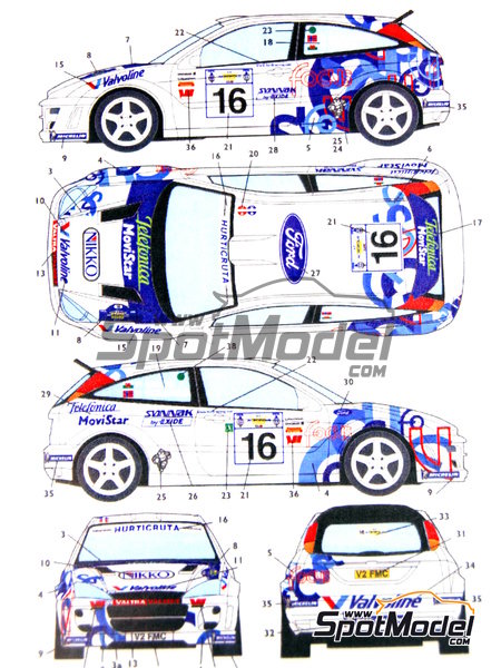Ford focus rally car decals #3