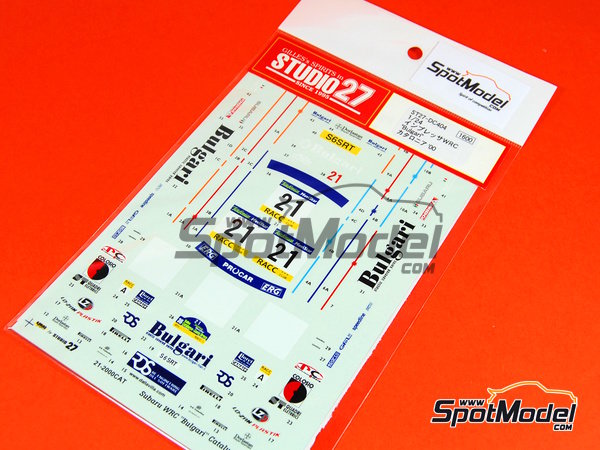 Image 1: Subaru Impreza WRC Procar Rally Team sponsored by Bulgari - Catalunya Costa Brava Rally - Rally of Spain 2000 | Marking / livery in 1/24 scale manufactured by Studio27 (ref.&nbsp;ST27-DC404, also DC404)