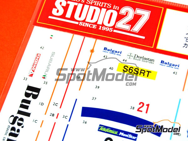 Image 3: Subaru Impreza WRC Procar Rally Team sponsored by Bulgari - Catalunya Costa Brava Rally - Rally of Spain 2000 | Marking / livery in 1/24 scale manufactured by Studio27 (ref.&nbsp;ST27-DC404, also DC404)