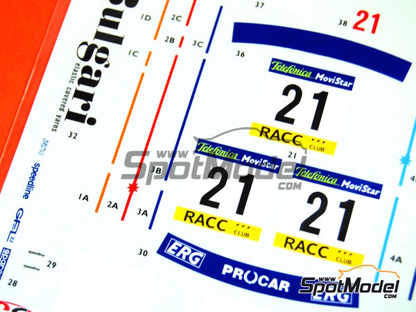 Image 5: Subaru Impreza WRC Procar Rally Team sponsored by Bulgari - Catalunya Costa Brava Rally - Rally of Spain 2000 | Marking / livery in 1/24 scale manufactured by Studio27 (ref.&nbsp;ST27-DC404, also DC404)
