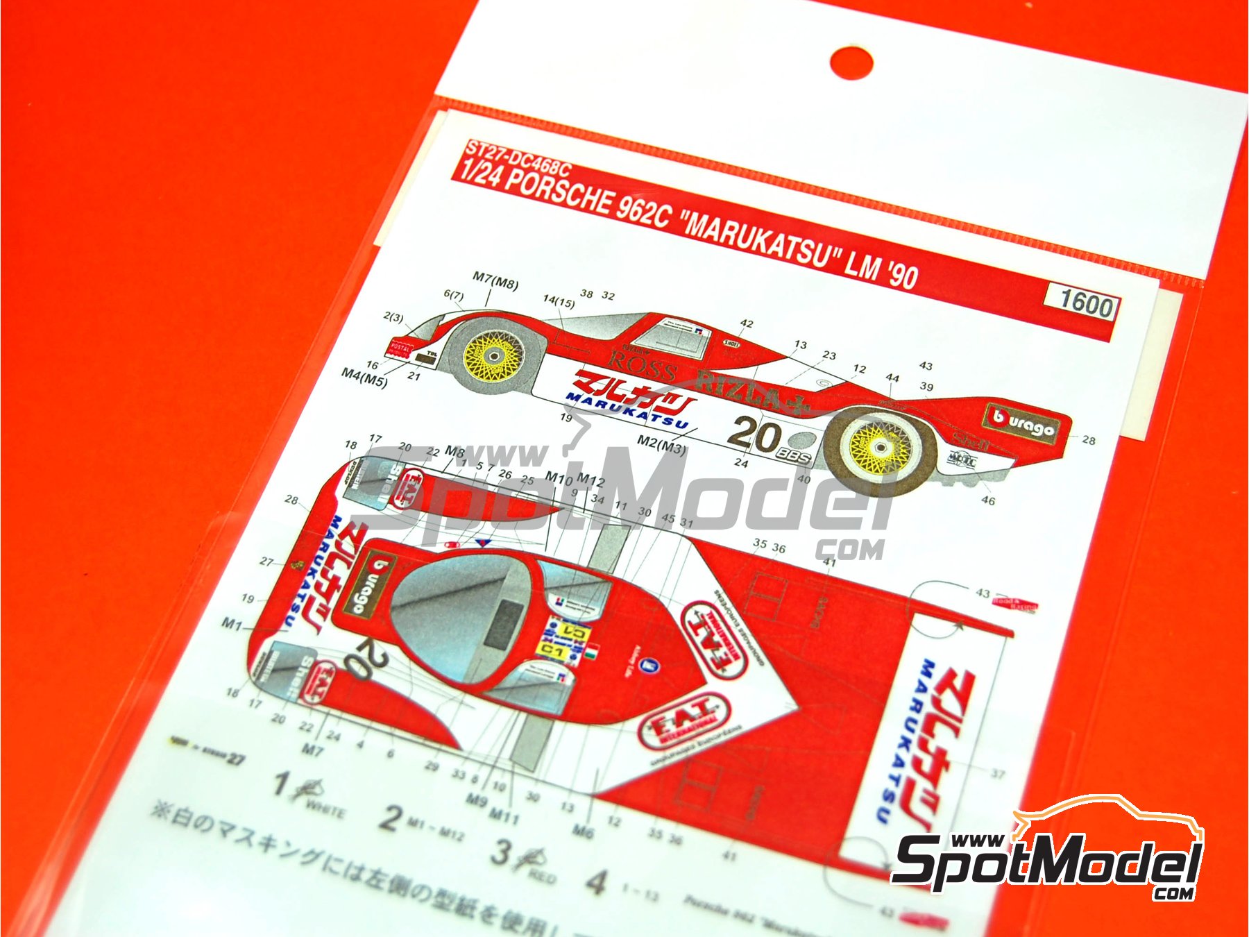 Kit De Conversion Studio 27 Porsche 962C Le Mans 1990 - Échelle 1/24 - Occasion