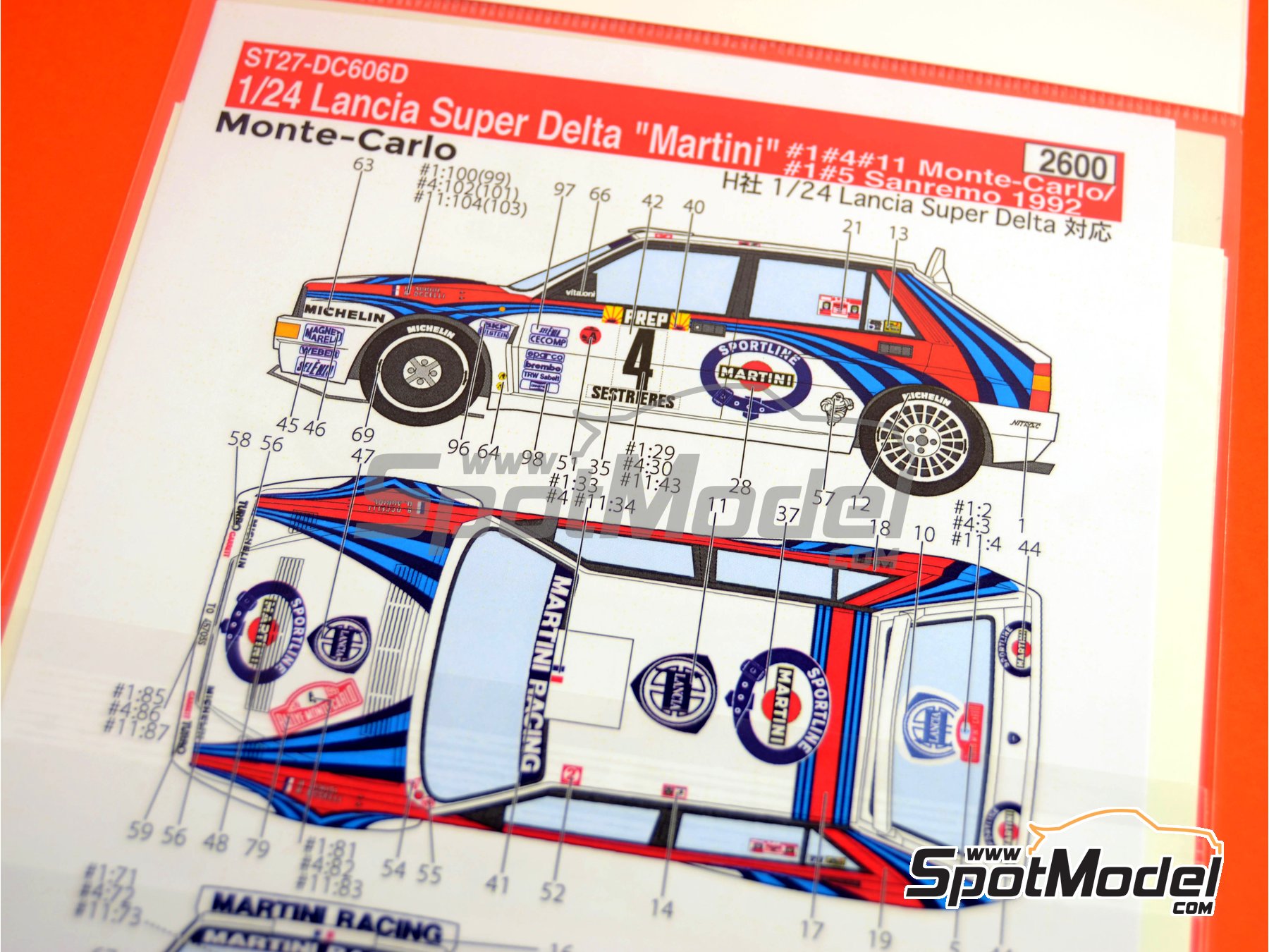 Studio27 DC606D: Marking / livery 1/24 scale - Lancia Super