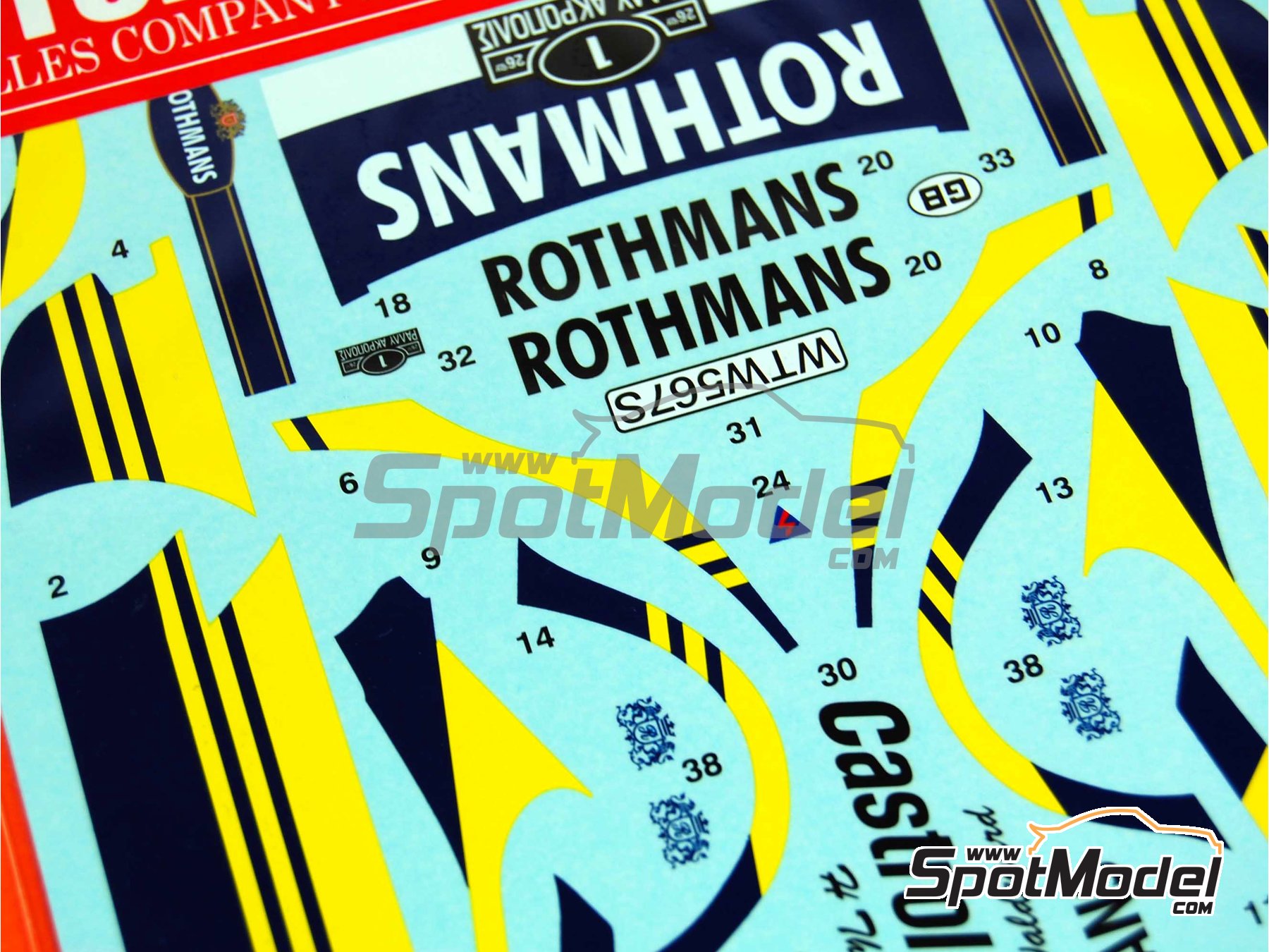 Image 4: Ford Escort MK. II RS1800 sponsored by Rothmans - Acropolis Rally 1979 | Marking / livery in 1/24 scale manufactured by Studio27 (ref.&nbsp;ST27-DC722C, also 4545310007227 and DC722C)