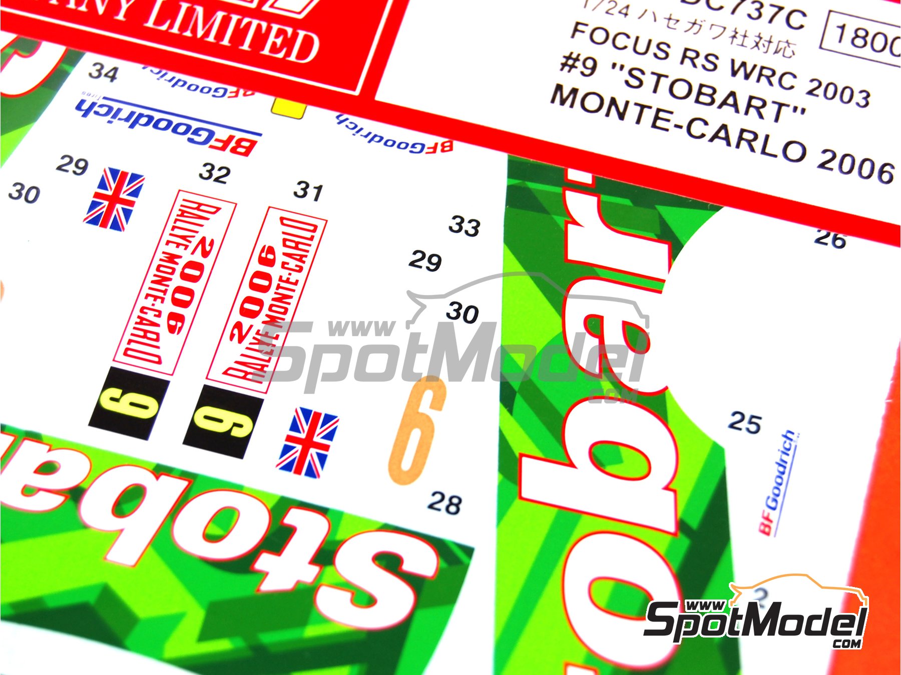 Studio27: Marking / livery 1/24 scale - Ford Focus RS sponsored by Stobart # 9 - Matthew Wilson (GB) + Michael Orr (GB) - Monte Carlo Rally - Rallye  Automobile de Monte-Carlo 2006 -