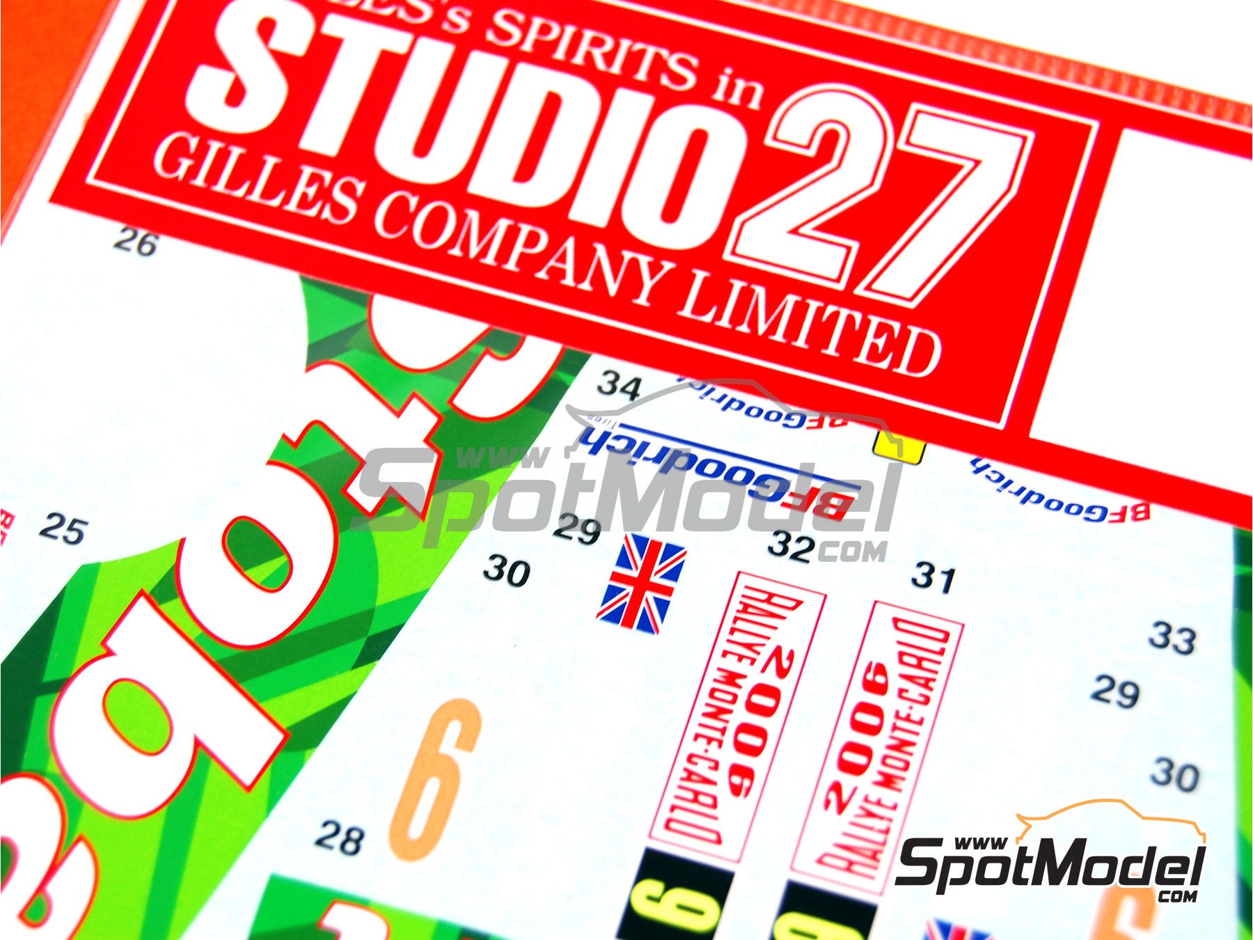 Image 4: Ford Focus RS patrocinado por Stobart - Rally de Monte Carlo - Rallye Automobile de Monte-Carlo 2006 | Decoraci&oacute;n en escala&nbsp;1/24 fabricado por Studio27 (ref.&nbsp;ST27-DC737C, tambien 4545310407379 y DC737C)