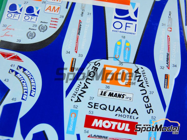 Image 6: Porsche 911 GT3RSR Larbre Competition Team sponsored by Matmut - 24 Hours Le Mans 2011 | Marking / livery in 1/24 scale manufactured by Studio27 (ref.&nbsp;ST27-DC896, also 4545310001201 and DC896)