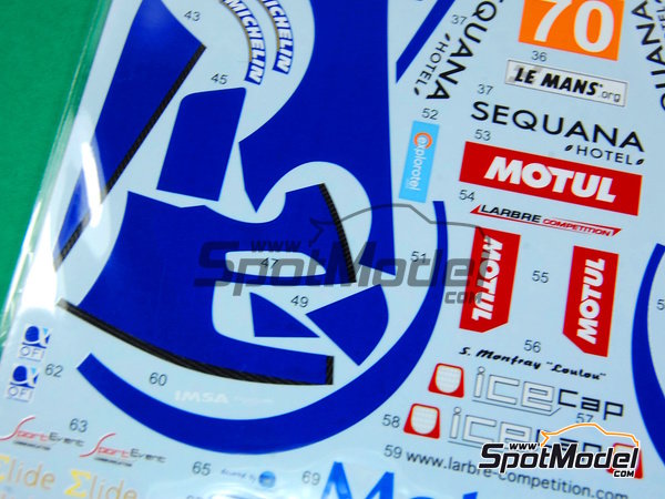 Image 7: Porsche 911 GT3RSR Larbre Competition Team sponsored by Matmut - 24 Hours Le Mans 2011 | Marking / livery in 1/24 scale manufactured by Studio27 (ref.&nbsp;ST27-DC896, also 4545310001201 and DC896)