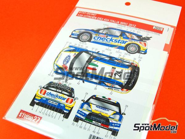 Heller 1/ 24 : CITROËN DS3 WRC Test Car Asphalte pré Monté Carlo (ref 80758