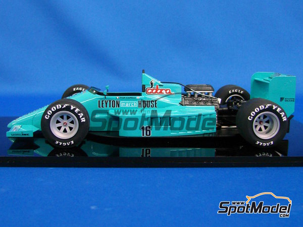 Leyton House March 871 Leyton House March Racing Team sponsored by Rizla+ -  Japanese Formula 1 Grand Prix 1987. Car scale model kit in 1/20 scale manu