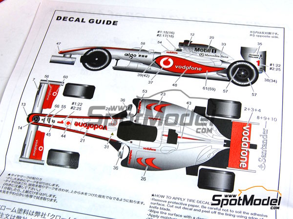 STUDIO27 1/20 マクラーレンMP4/22 CANADA /USAGP McLaren MP4/22 Canada & USA GP | HLJ.com