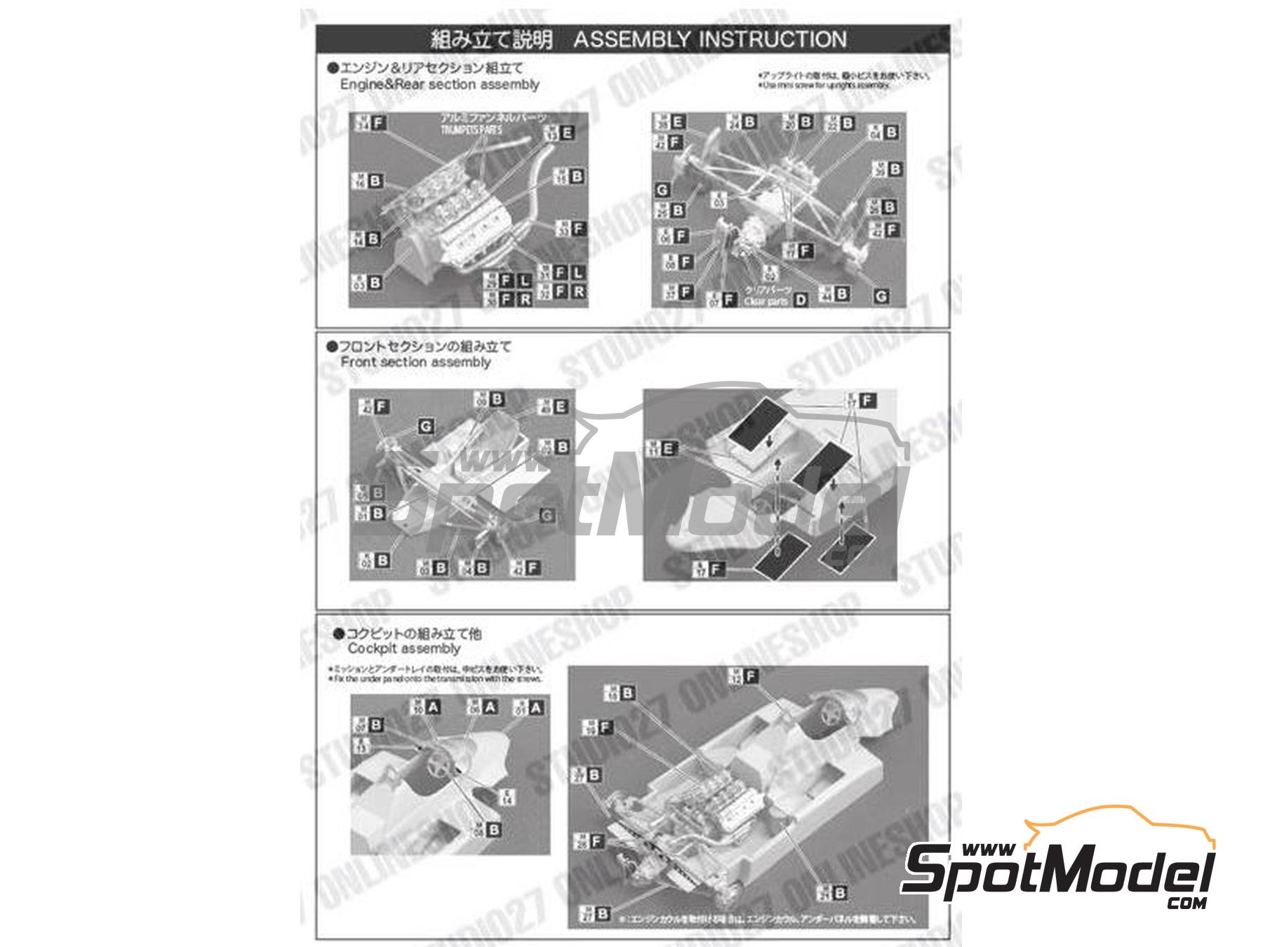 Image 3: Lotus Ford 91 John Player Lotus Team - Austrian Formula 1 Grand Prix 1982 | Car scale model kit in 1/20 scale manufactured by Studio27 (ref.&nbsp;ST27-FK20272, also 4545310202721 and FK20272)