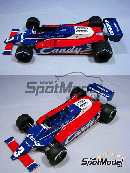 Tyrrell 010 Tyrrell Racing Team sponsored by Candy - Formula 1 World  Championship 1980. Car scale model kit in 1/20 scale manufactured by  Studio27 (re