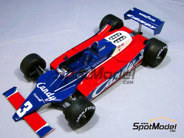 Tyrrell 010 Tyrrell Racing Team sponsored by Candy - Formula 1 World  Championship 1980. Car scale model kit in 1/20 scale manufactured by  Studio27 (re